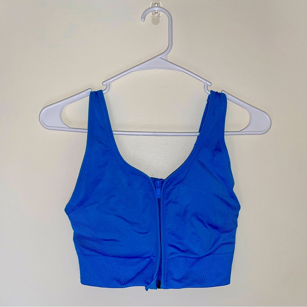 Zip-up Sports Bra